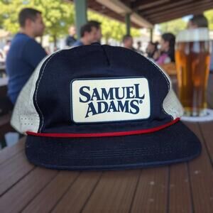 Samuel Adams Beer Perforated Performance Snapback Hat Alcohol drinking